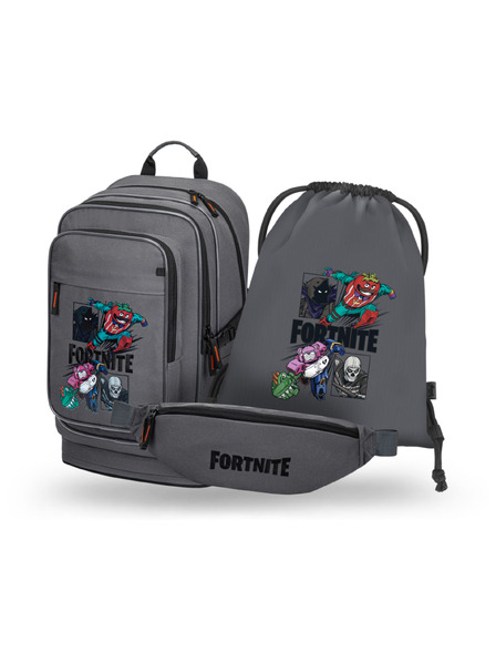 BAAGL  BAAGL SET 3 Cubic Fortnite Squad: rucsac, sac, geantă crossbody GRS