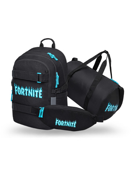 BAAGL  BAAGL SET 3 Skate Fortnite Blue: rucsac, geantă sport, geantă crossbody GRS