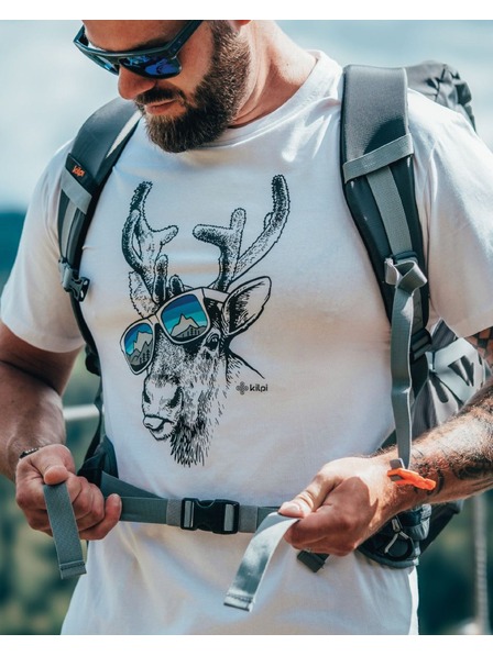 Kilpi Tricou funcțional pentru bărbați Kilpi LISMAIN Gri Deschis