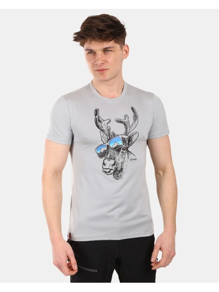 Kilpi Tricou funcțional pentru bărbați Kilpi LISMAIN Gri Deschis