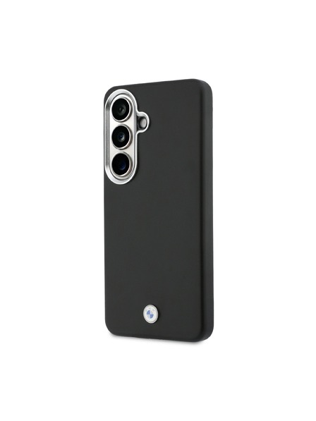 BMW BMW Signature PU Leather Metal Logo Magnetic Carcasă Spate pentru Samsung Galaxy S26 Black