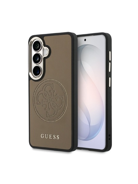 Guess Guess PU Perforated 4G Logo Magnetic Carcasă Spate pentru Samsung Galaxy S26 Brown