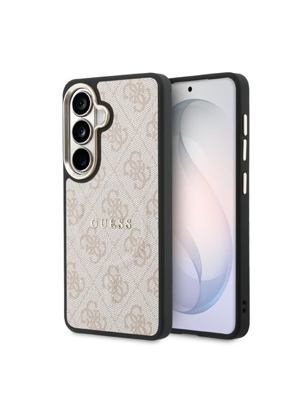 Guess Guess PU Leather 4G Gold Frame Magnetic Carcasă Spate pentru Samsung Galaxy S26 Pink