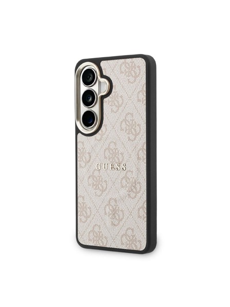 Guess Guess PU Leather 4G Gold Frame Magnetic Carcasă Spate pentru Samsung Galaxy S26 Pink
