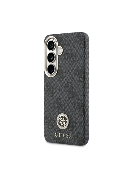 Guess Guess PU Leather 4G Strass Logo Gold Frame Magnetic Carcasă Spate pentru Samsung Galaxy S26 Black