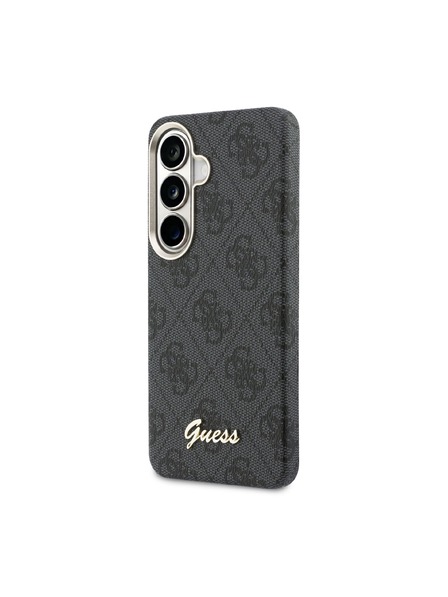 Guess Guess PU 4G Script Metal Logo Magnetic Carcasă Spate pentru Samsung Galaxy S26 Black