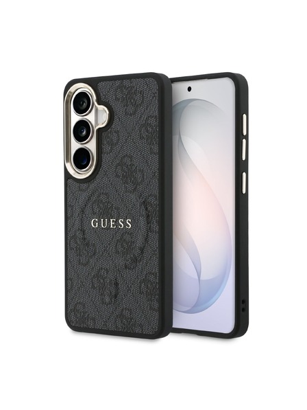 Guess Guess PU Leather 4G Gold Frame Magnetic Carcasă Spate pentru Samsung Galaxy S26 Black
