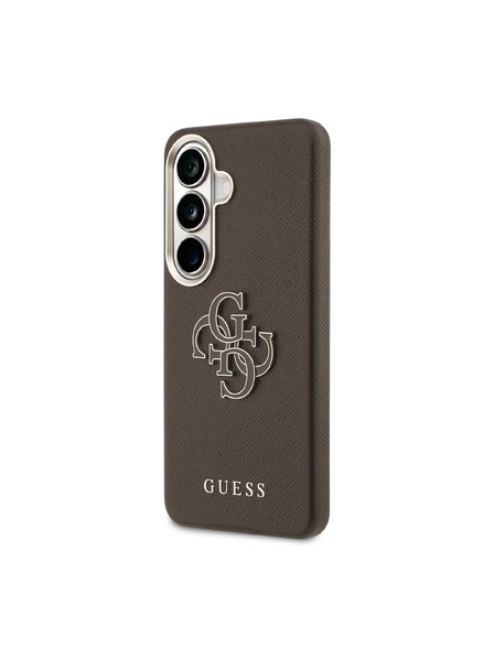 Guess Guess PU Grained 4G Resin Metal Logo Carcasă Spate pentru Samsung Galaxy S26 Brown