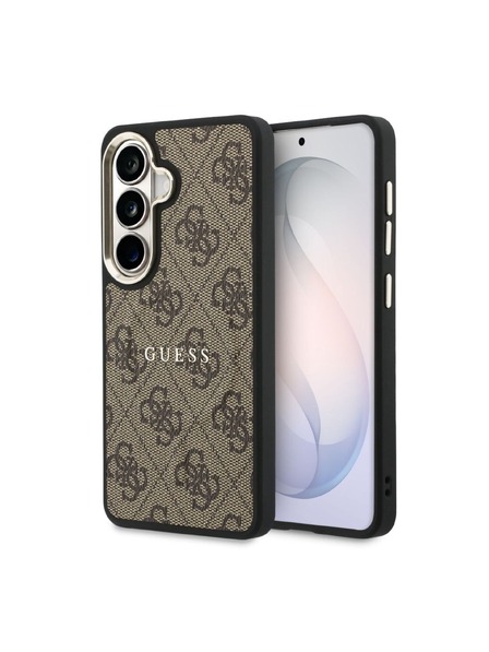 Guess Guess PU Leather 4G Gold Frame Magnetic Carcasă Spate pentru Samsung Galaxy S26 Brown