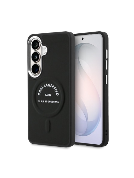 Karl Lagerfeld Karl Lagerfeld PU RSG Logo Magnetic Carcasă Spate pentru Samsung Galaxy S26 Black