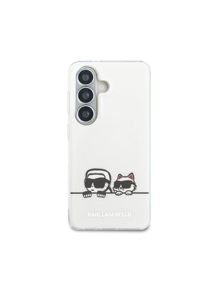 Karl Lagerfeld Karl Lagerfeld IML K&CH Peekaboo Logo Magnetic Carcasă Spate pentru Samsung Galaxy S26 White