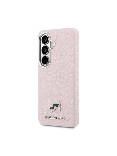 Karl Lagerfeld Karl Lagerfeld Granulat PU Piele K&CH Capete Magnetic Carcasă Spate pentru Samsung Galaxy S26 Pink