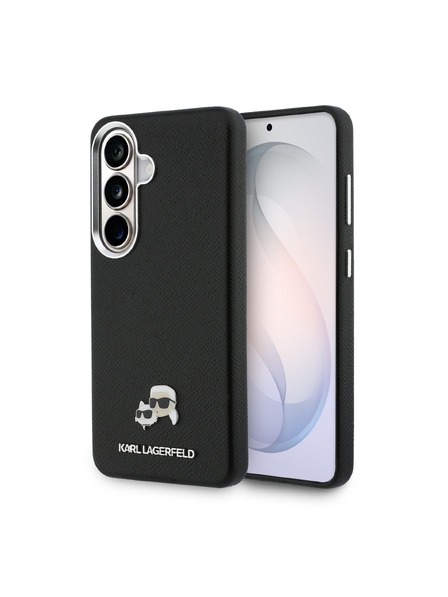 Karl Lagerfeld Karl Lagerfeld Granulat PU Piele K&CH Capete Magnetic Carcasă Spate pentru Samsung Galaxy S26 Black