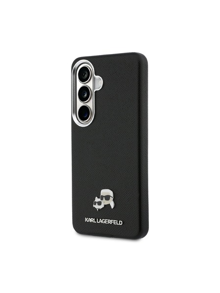 Karl Lagerfeld Karl Lagerfeld Granulat PU Piele K&CH Capete Magnetic Carcasă Spate pentru Samsung Galaxy S26 Black