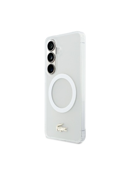 Lacoste Lacoste PC/TPU Finisaj Mat Logo Auriu Magnetic Carcasă Spate pentru Samsung Galaxy S26 White