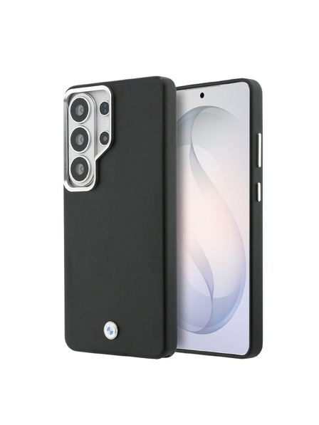 BMW BMW Semnătură PU Piele Metal Logo Magnetic Carcasă Spate pentru Samsung Galaxy S26 Ultra Black