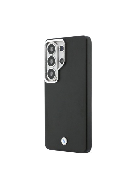 BMW BMW Semnătură PU Piele Metal Logo Magnetic Carcasă Spate pentru Samsung Galaxy S26 Ultra Black