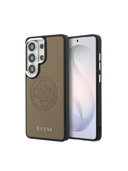 Guess Guess PU Perforat 4G Logo Magnetic Carcasă Spate pentru Samsung Galaxy S26 Ultra Brown