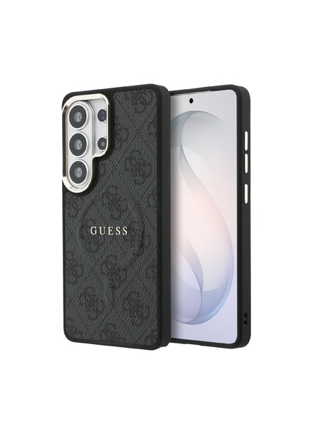Guess Guess PU Piele 4G Cadru Auriu Magnetic Carcasă Spate pentru Samsung Galaxy S26 Ultra Black