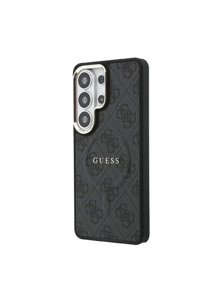 Guess Guess PU Piele 4G Cadru Auriu Magnetic Carcasă Spate pentru Samsung Galaxy S26 Ultra Black