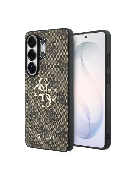 Guess Guess PU 4G Metal Logo Carcasă Spate pentru Samsung Galaxy S26 Ultra Brown