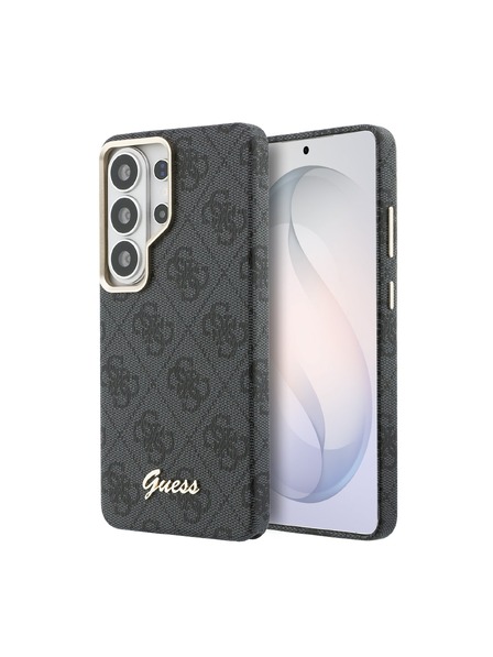 Guess Guess PU 4G Script Metal Logo Magnetic Carcasă Spate pentru Samsung Galaxy S26 Ultra Black