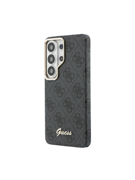 Guess Guess PU 4G Script Metal Logo Magnetic Carcasă Spate pentru Samsung Galaxy S26 Ultra Black