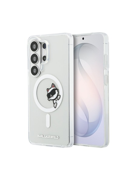 Karl Lagerfeld Karl Lagerfeld IML Choupette Peekaboo Logo Magnetic Carcasă Spate pentru Samsung Galaxy S26 Ultra Transparent