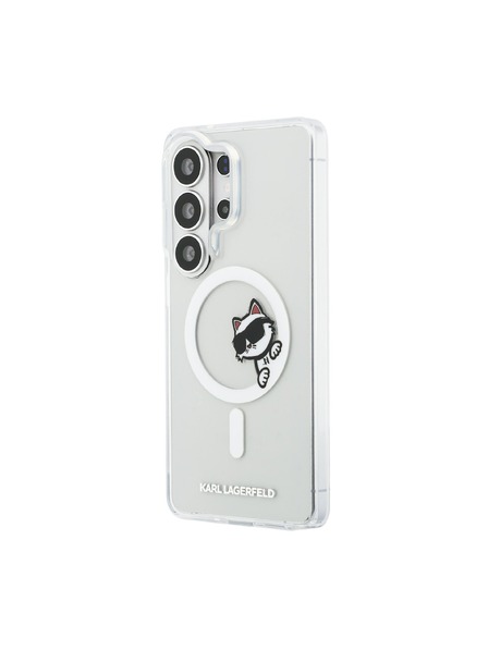 Karl Lagerfeld Karl Lagerfeld IML Choupette Peekaboo Logo Magnetic Carcasă Spate pentru Samsung Galaxy S26 Ultra Transparent