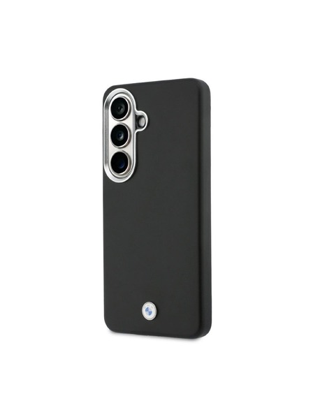BMW BMW Signature PU Leather Metal Logo Magnetic Carcasă Spate pentru Samsung Galaxy S26+ Black