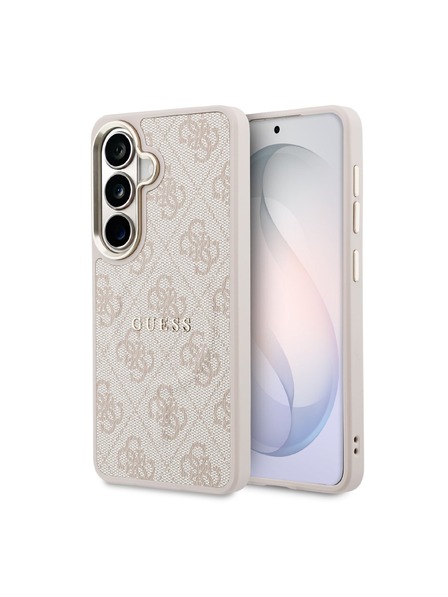 Guess Guess PU Leather 4G Gold Frame Magnetic Carcasă Spate pentru Samsung Galaxy S26+ Pink