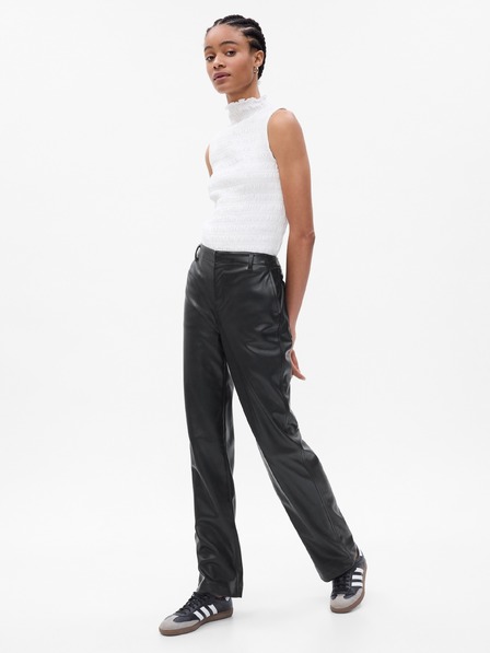 GAP Pantaloni din piele ecologică Loose GAP