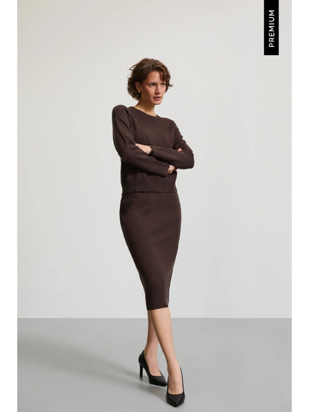 Moodo Fustă ajustată maro Moodo