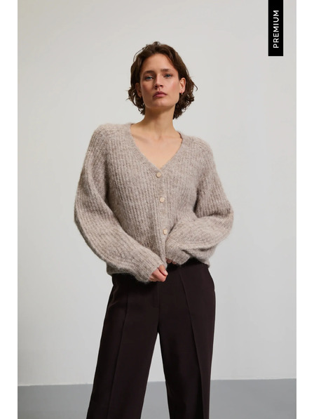Moodo Cardigan tricotat bej Moodo