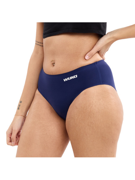 WUKA Chiloți menstruali pentru fete Wuka Stretch Seamless Heavy flow fără cusături albastri