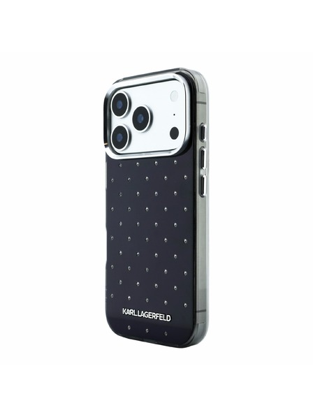 Karl Lagerfeld Karl Lagerfeld IML Rhinestones Allover Magsafe Carcasă spate pentru iPhone 18 Pro Black
