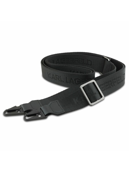 Karl Lagerfeld Karl Lagerfeld Saffiano Crossbody Curea Karl and Choupette Carcasă pentru iPhone 18 Pro Max Negru