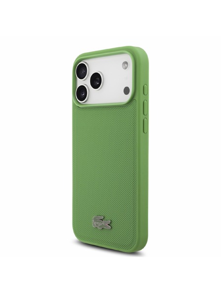 Lacoste Lacoste PVC Iconic Petit Pique Metal Logo MagSafe Carcasă Spate pentru iPhone 18 Pro Max Estragon