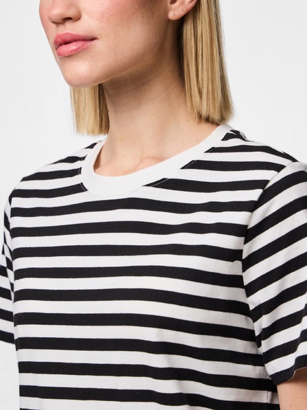 Pieces Tricou cu mânecă scurtă RIA negru