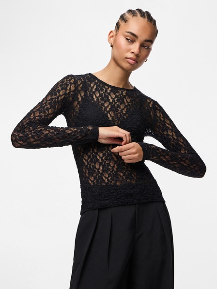 Pieces Top negru pentru femei HAZEL