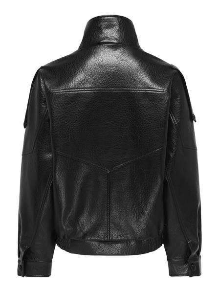 Jacqueline de Yong Bomber din piele sintetică negru RAYE