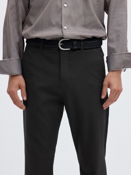 SELECTED Pantaloni slim pentru bărbați negri