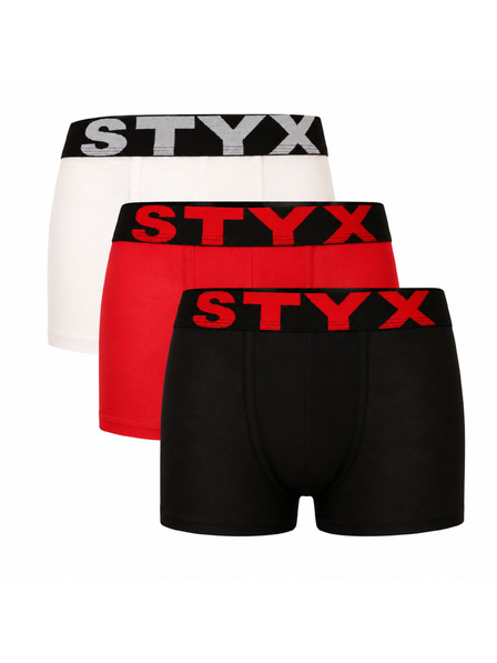 Styx Set trei - boxeri copii Styx sport elastică multicolor