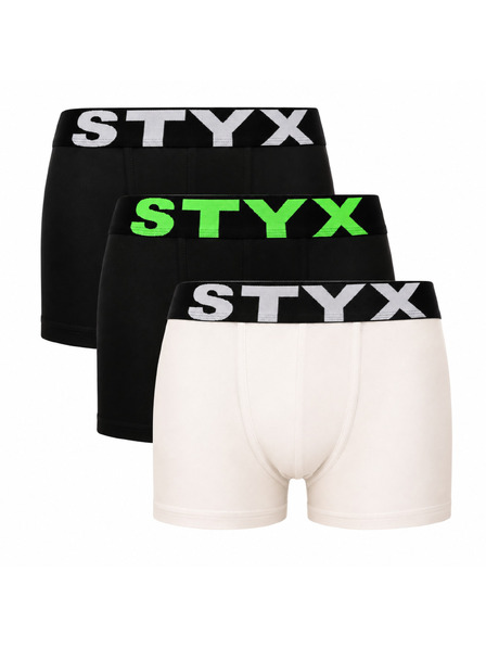 Styx Set trei - boxeri copii Styx sport elastică multicolor
