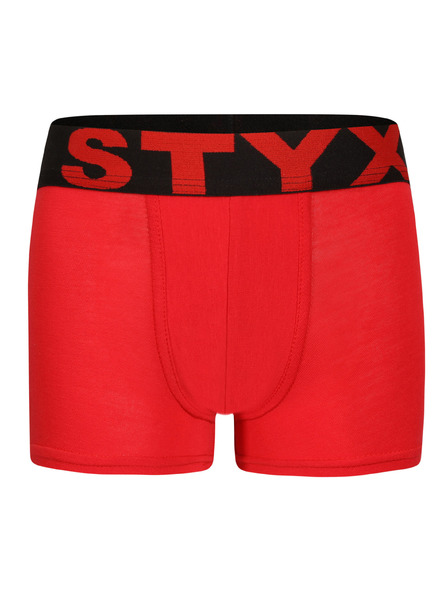 Styx Boxeri copii Styx elastic sportiv roșii
