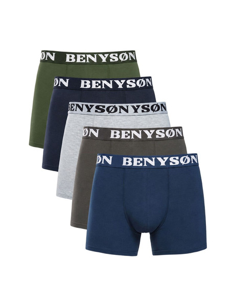 Benysøn Set de cinci - boxeri bărbați Benysøn multicolori