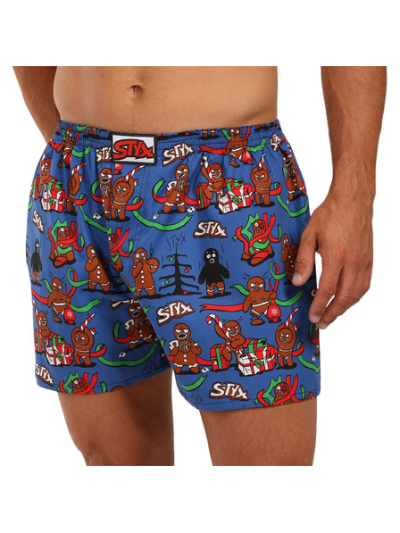 Styx Set de trei - pantaloni scurți bărbătești Styx art bandă clasică multicolori