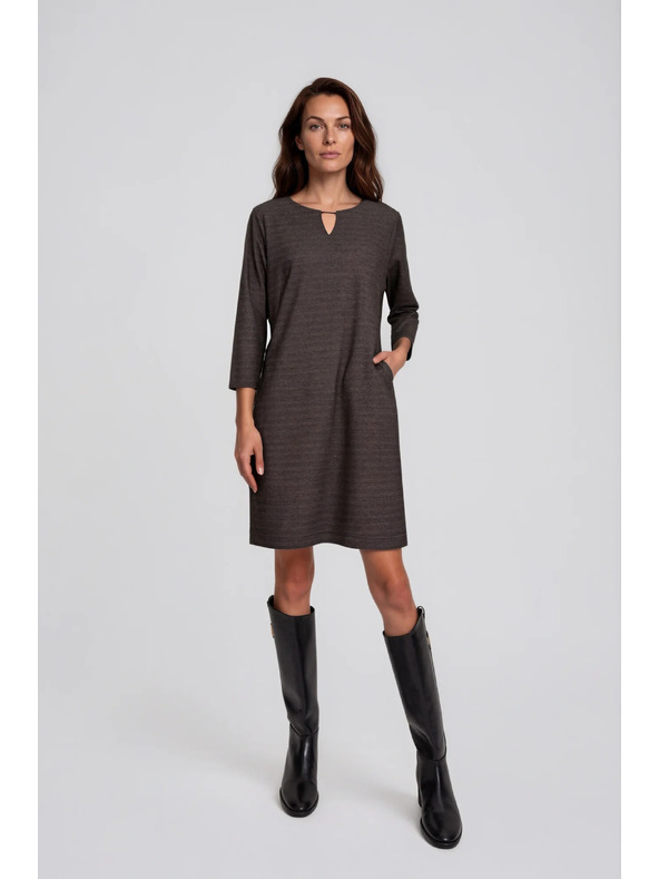 Moodo Rochie elegant maro Moodo