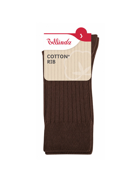 Bellinda COTTON RIB SOCKS - Șosete din bumbac pentru femei - maro