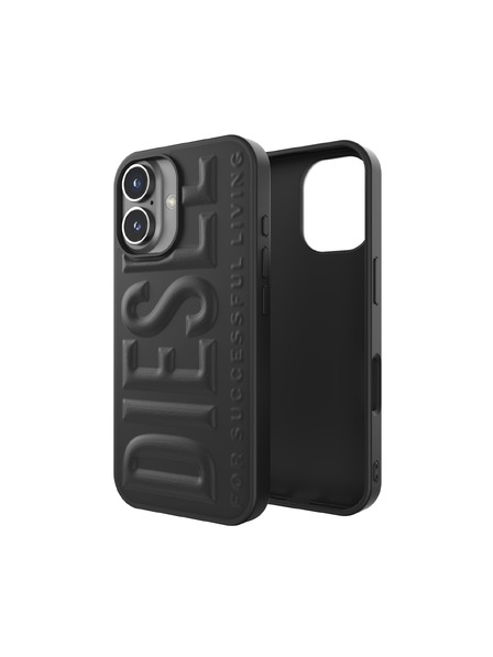Diesel Diesel carcasă 3D pentru iPhone 16 Biscotto negru 60209
